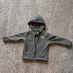 The North Face Glacier Hooded Fleece Jacket — Gray